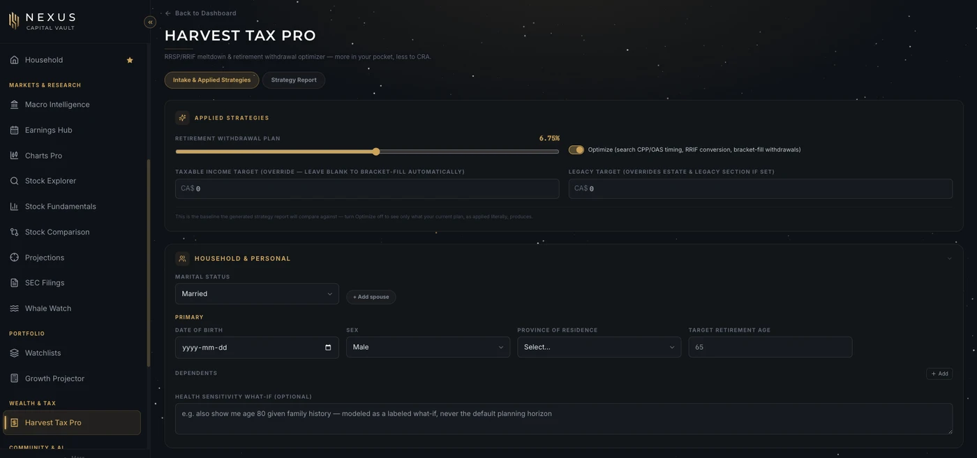 NEXUS Harvest Tax Pro